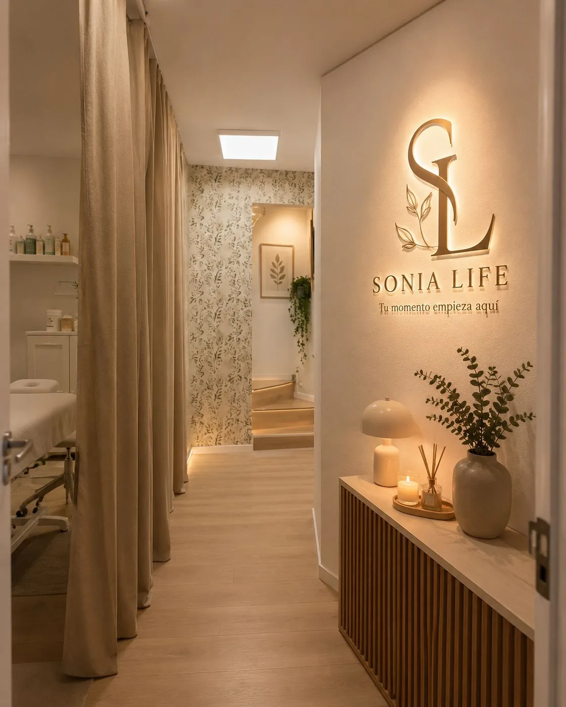 Interior de Sonia Life, centro de estética en Mairena del Aljarafe
